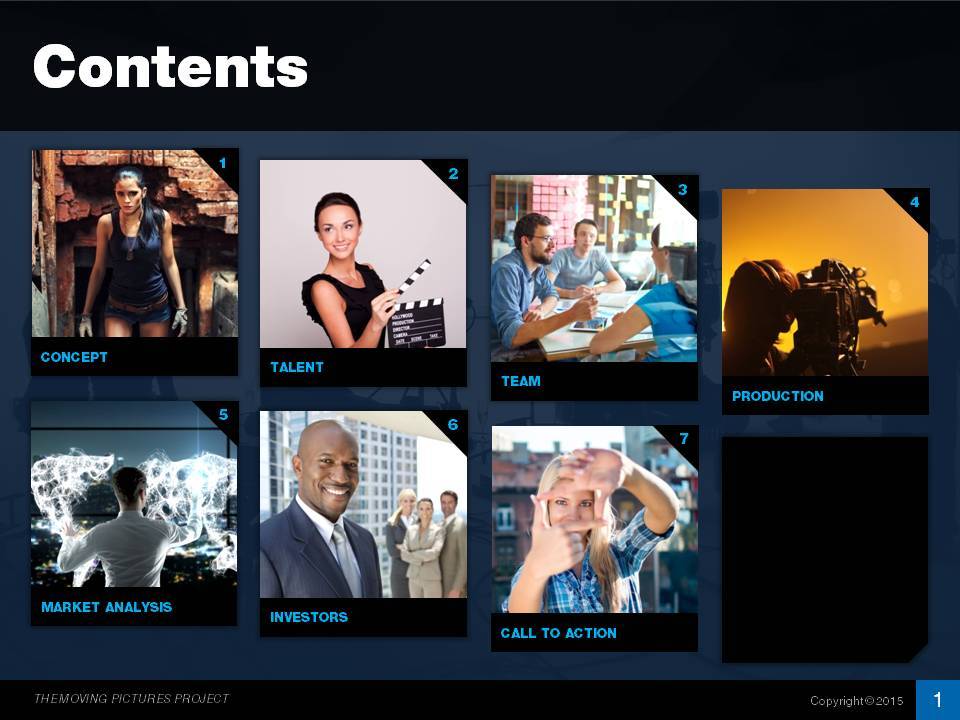 Feature Film Pitch Deck, Presentation Templates GraphicRiver